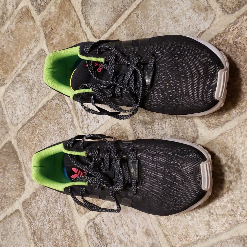Adidas zx flux torsion reflective 9.5 us